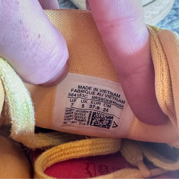 Converse ONE STAR LOW 'SUNBAKED' Yellow Sneakers Shoes - Picture 10 of 10